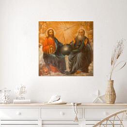 Plakat samoprzylepny Jerozolima - obraz Świętej Trójcy z Bazyliki Grobu Świętego
