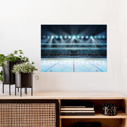 Plakat Lodowisko, stadion do gry w hokeja