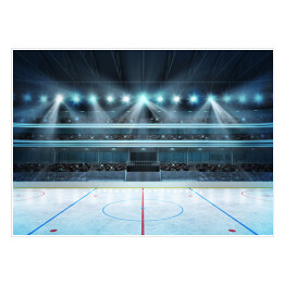 Plakat samoprzylepny Lodowisko, stadion do gry w hokeja