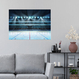 Plakat samoprzylepny Lodowisko, stadion do gry w hokeja