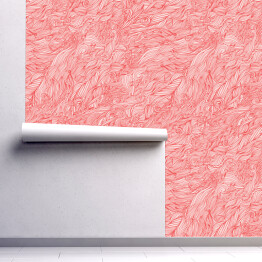 Tapeta samoprzylepna w rolce Czerwono różowo białe ukośne fale