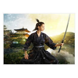 Plakat Japoński samuraj