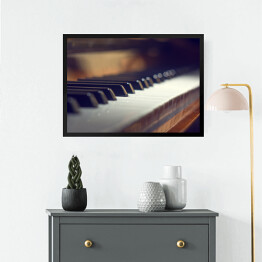 Obraz w ramie Klawisze fortepianu