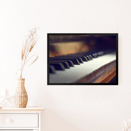 Obraz w ramie Klawisze fortepianu