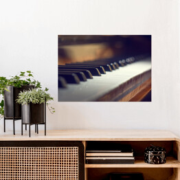 Plakat samoprzylepny Klawisze fortepianu