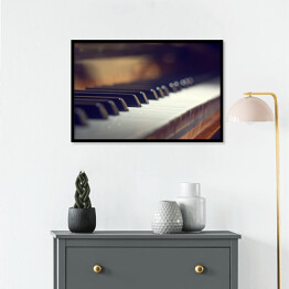 Plakat w ramie Klawisze fortepianu