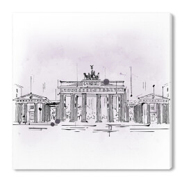 Obraz na płótnie Brama Brandenburska, łuk triumfalny z Berlina