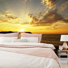 Fototapeta winylowa zmywalna Piękny zachód słońca na plaży Gapali