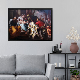 Obraz w ramie Szopka, Pokłon Trzech Króli, Kościół Narodzenia NMP, Prcanj, Czarnogóra