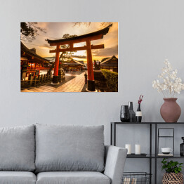 Plakat samoprzylepny Świątynia Fushimi Inari Taisha w Kioto