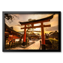 Obraz w ramie Świątynia Fushimi Inari Taisha w Kioto