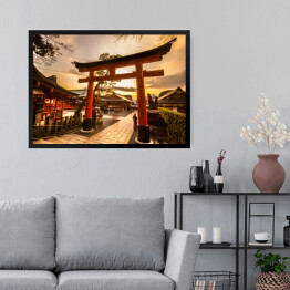 Obraz w ramie Świątynia Fushimi Inari Taisha w Kioto