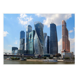 Plakat Centrum biznesowe Moskwy, Rosja