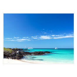 Plakat samoprzylepny Tropikalna plaża na Wyspach Galapagos