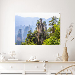 Plakat Góry skalne w Parku Narodowym, Chiny