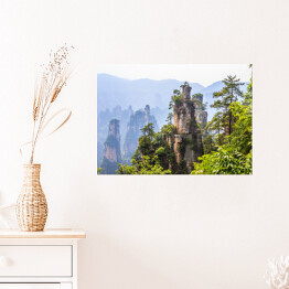 Plakat Góry skalne w Parku Narodowym, Chiny