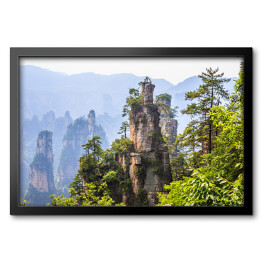Obraz w ramie Góry skalne w Parku Narodowym, Chiny