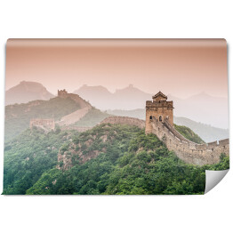 Fototapeta Wielki Mur Chiński spowity mgłą