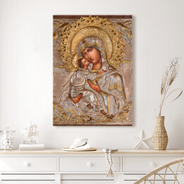 Obraz na płótnie Jerozolima - Madonna w rosyjskim kościele prawosławnym Marii Magdaleny