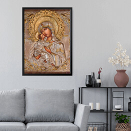 Obraz w ramie Jerozolima - Madonna w rosyjskim kościele prawosławnym Marii Magdaleny