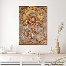 Plakat Jerozolima - Madonna w rosyjskim kościele prawosławnym Marii Magdaleny