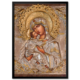 Plakat w ramie Jerozolima - Madonna w rosyjskim kościele prawosławnym Marii Magdaleny