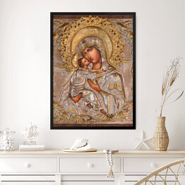 Obraz w ramie Jerozolima - Madonna w rosyjskim kościele prawosławnym Marii Magdaleny