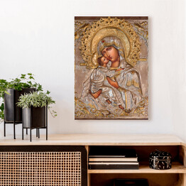 Obraz na płótnie Jerozolima - Madonna w rosyjskim kościele prawosławnym Marii Magdaleny