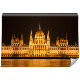 Fototapeta Parlament węgierski nocą