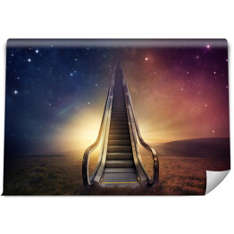 Fototapeta Ruchome schody prowadzące do nieba