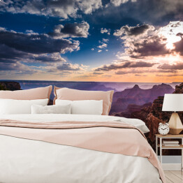 Fototapeta winylowa zmywalna Pochmurne niebo nad Wielkim Kanionem
