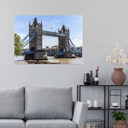 Plakat samoprzylepny Tower Bridge nad Tamizą 