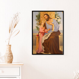 Plakat w ramie Cordoba - obraz św. Józefa w Iglesia Santo Anchel