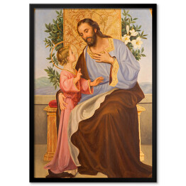 Plakat w ramie Cordoba - obraz św. Józefa w Iglesia Santo Anchel