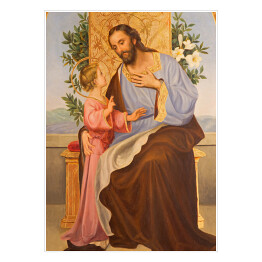 Plakat samoprzylepny Cordoba - obraz św. Józefa w Iglesia Santo Anchel