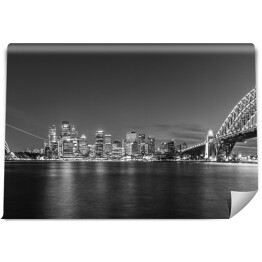 Fototapeta Opera w Sydney i panorama miasta widziana z mostu portowego