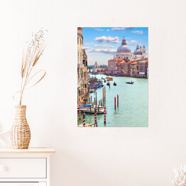 Plakat Wenecja - kanały w słoneczny letni dzień