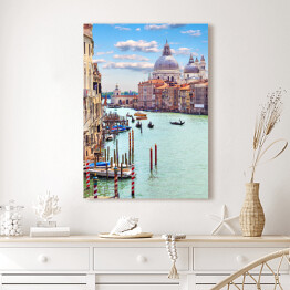Obraz na płótnie Wenecja - kanały w słoneczny letni dzień