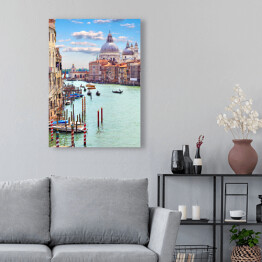 Obraz na płótnie Wenecja - kanały w słoneczny letni dzień