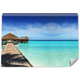 Słoneczna plaża na Malediwach