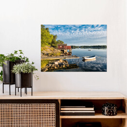 Plakat Archipelag na szwedzkim wybrzeżu