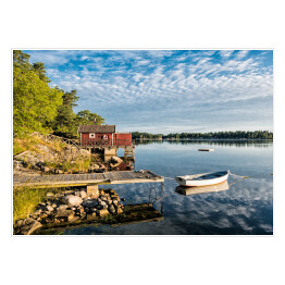 Plakat samoprzylepny Archipelag na szwedzkim wybrzeżu