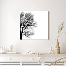 Obraz na płótnie Szkic połowy drzewa