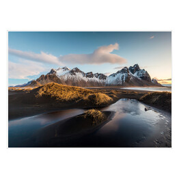 Plakat samoprzylepny Vesturhorn Mountain, Iceland