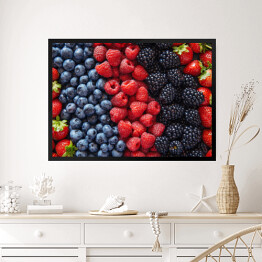 Obraz w ramie Zdrowe owoce - widok z góry