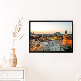 Obraz w ramie Widok z góry na Stare Miasto w Warszawie