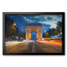 Obraz w ramie Łuk Triumfalny, Paryż - efekt long exposure