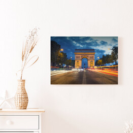 Obraz na płótnie Łuk Triumfalny, Paryż - efekt long exposure