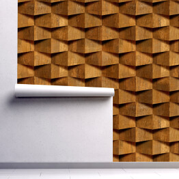 Tapeta w rolce abstrakcyjne cegły dekoracyjne - bezszwowe tło - tekstura drewna