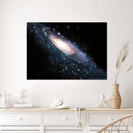 Plakat samoprzylepny Spiralna Galaktyka we Wszechświecie